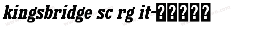 kingsbridge sc rg it字体转换
